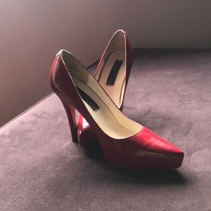 STEVEN STEVE MADDEN Red 4 inch Pumps